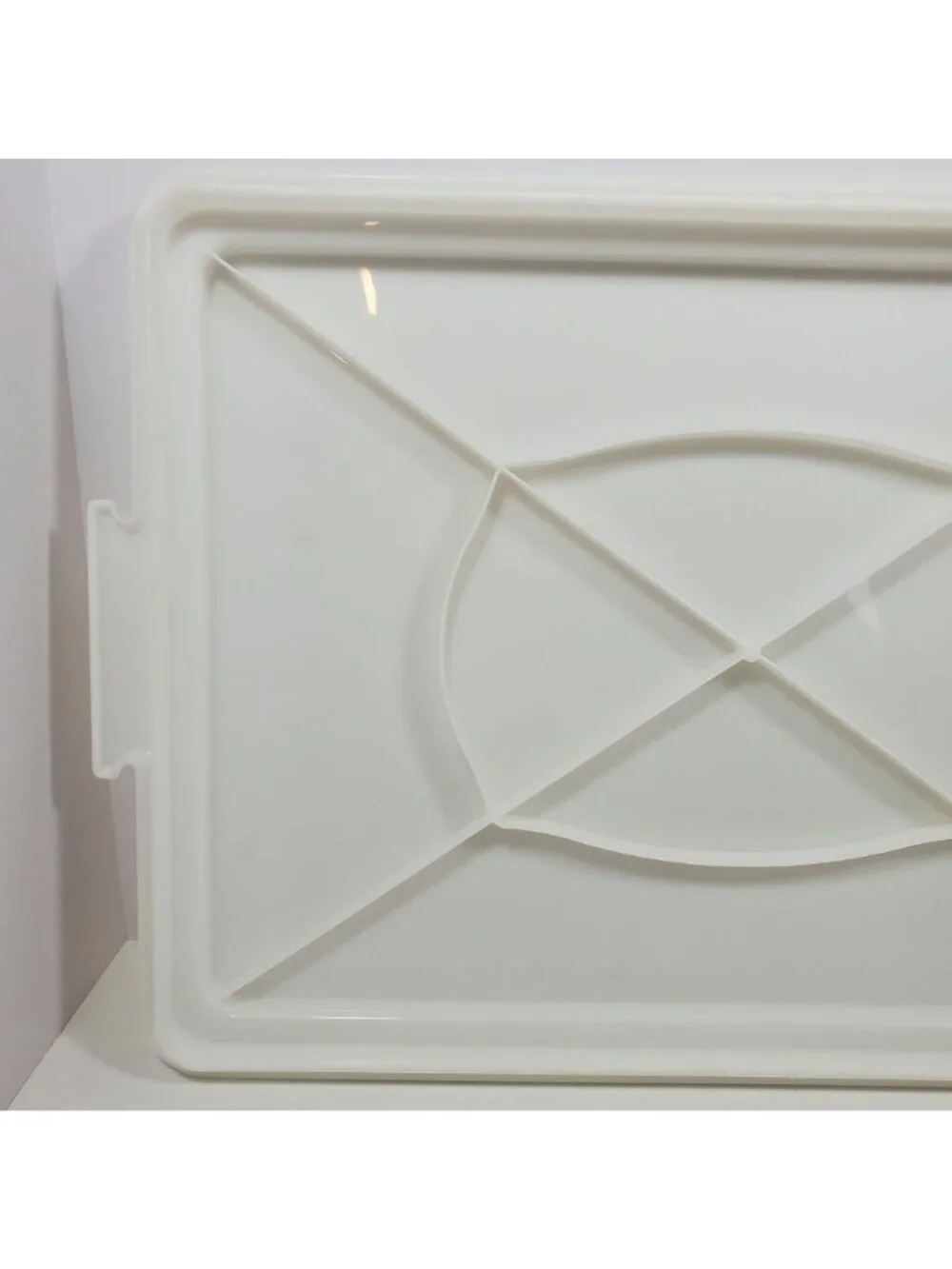 Tupperware Rectangular Cake Taker Base Replacement Vintage White #622